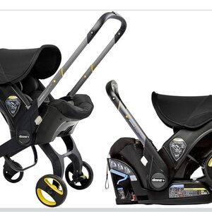 Doona Black and Yellow Infant Car Seat & Stroller